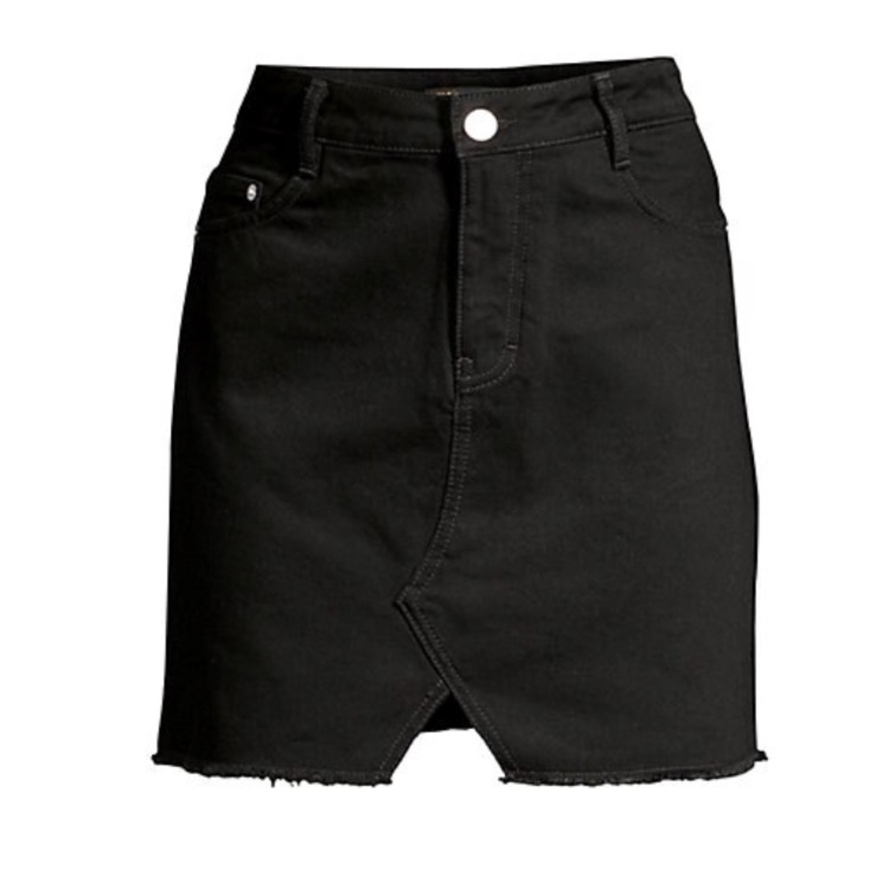 New Maje Black Denim Skirt